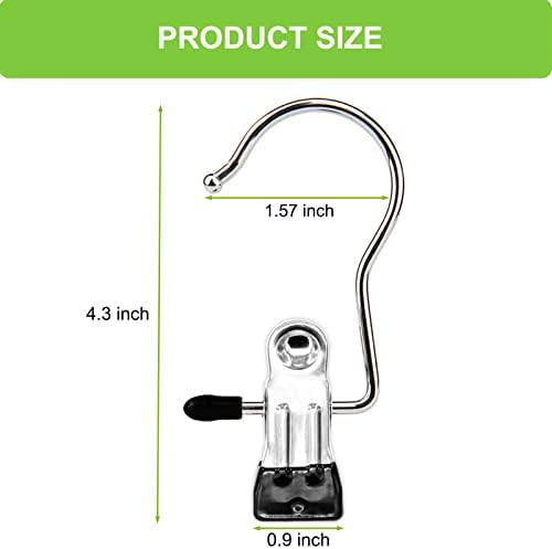 Laundry Hooks Hanging Clips Clothes Pins Closet Hanger Organizer Clamps Socks Towel Clips Heavy Duty Clothespins Bulk Hanger Clips for Closet Travel Pants Socks Handbags, 40 Pack - Image 2