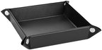Luxspire PU Valet Tray for Key Coin Phone Jewelry Wallet, S, Black - Image 2