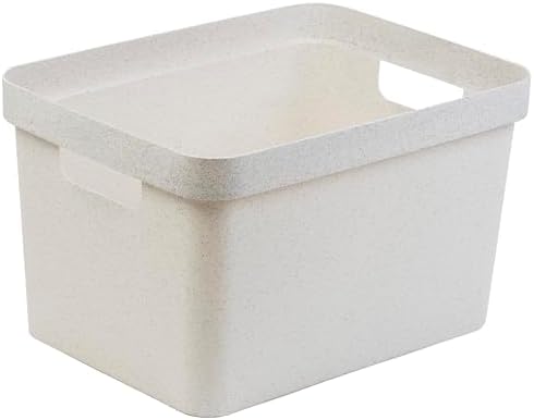 BINO | Plastic Storage Bins, 16 Liter - 2 Pack, Natural White | THE MODERN COLLECTION | Plastic Bins for Organization | Woven Storage Baskets for Organizing Pantry Shelf Organizer Basket Container Bin - Image 6