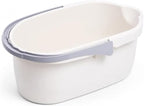 Haundry Compact Mop Bucket with Handle, Rectangular Cleaning Bucket and Caddy for Cleaning Supplies, 10L, White by Haundry