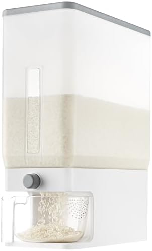 Lifewit Rice Dispenser 25 Lbs, Airtight Storage with Measuring Cup, Clear by Lifewit
