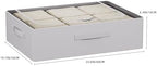 CYhom Under Bed Storage Bins Frame Storage Box Oxford Fabric Sturdy Underbed Container Foldable Stackable Large Capacity Clothes Organizer - Image 5