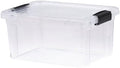 Superio 6.6 Quart Clear Plastic Storage Boxes with Lids, Stackable Organizer Containers, BPA-Free Storage Bins for Home, Office, School & Dorm, 1 Pack by Superio