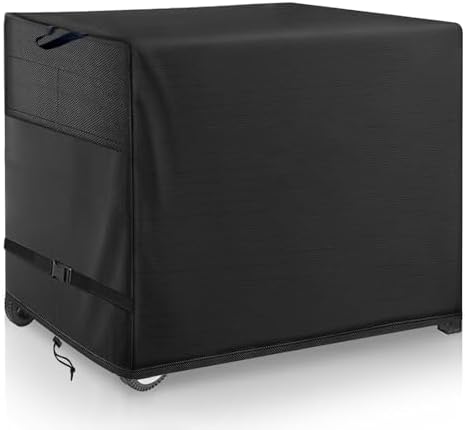Outdoor Pizza Oven Table Cover Black Heavy Duty Waterproof Cover by Wnanan