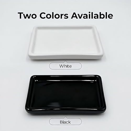 Square Minimalist Ceramic Ring Dish, White Jewelry Tray for Women, Modern Vanity Decor & Organizer, Ideal Engagement Wedding Birthday for Friend Sister - Image 6