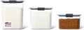 Rubbermaid Brilliance Plastic Food Storage Pantry Baking Set, 3 Containers with Lids (6 Pieces Total), BPA-Free, Clear by Unknown