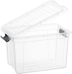 Superio 8.7 Quart Clear Plastic Storage Boxes with Lids, Stackable Organizer Containers, BPA-Free Storage Bins for Home, Office, School & Dorm, 5 Pack - Image 5