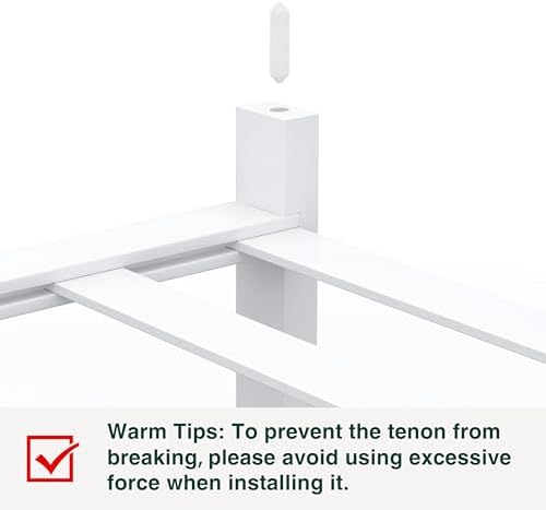 Smiry Bamboo Shoe Rack, 8 Vertical Slats, 5 Tier - 17.3" Wide, White - Image 6