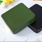 Luxury Leather Desktop Storage Tray | Decorative Catchall Organizer for Entryway Table | Holds Jewelry, Watches, Keys, Phone, Wallet | Available in Metal Black, Gray, Green (Green) - Image 6