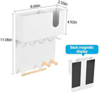 Magnetic Key Holder & Umbrella Holder for Wall, Multi-Functional Entryway Shelf for Tissues. Sturdy Hooks for Keys, Bags. Space Saving Organizer for Apartment, Dorm Room (White) - Image 3