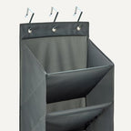 Amazon Basics 8 Tier Over the Door Shoe Organizer, Large Capacity Space Saving Hanging Shoe Storage for Closet and Dorm, Dark Grey - Image 4