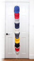 Over-The-Door Hat Organizer for Baseball Caps, 1 Strap, Holds 10-20 Caps by PerfectCurve