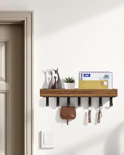 Key Holder Wall Mount Magnetic Adhesive - Key Hooks Rack with shelf - Image 4