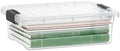 Superio 7.4 Quart Clear Plastic Storage Bin with Lid, Stackable Organizer Box, BPA-Free Storage Container for Home, Garage, School & Office, 1 Pack by Superio