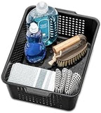 madesmart Classic Large Storage Basket with Soft Handle, Granite - Image 4