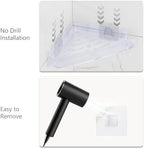 Sotfamily Plastic Shower Caddy Corner (for 90° Only), 2 Pack, Frosted Clear - Image 6