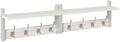 YMYNY Coat Rack Wall Mount with Shelf and Hooks, White UHWS001W-2 by High-qualityhomefurnishing