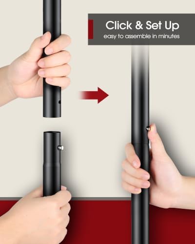 Sakugi Clothes Rack - Clothing Rack with Storage Mesh Shelf & Casters, Heavy-Duty Metal Clothing Rack for Hanging Clothes, Dresses, Coats, Large Load Capacity, Easy Assembly, Black, 44.3"x16.9"x59.0" - Image 6