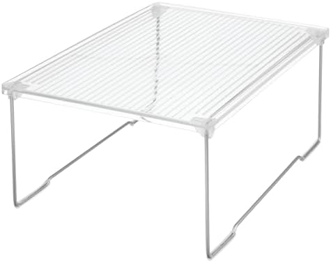 iDesign Stackable Bathroom Shelf Riser, Clear by iDesign