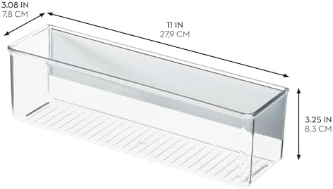 iDesign Magnetic Clear Plastic Organizer Bins, Medium, 4-Pack - Image 3