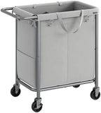 SONGMICS Laundry Basket with Wheels, 2-Section, 37.0 Gallons (140 L) by Unknown