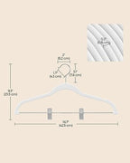 SONGMICS 20 Pack Pants Hangers,Velvet Hangers with Adjustable Clips - Image 6