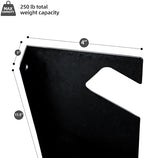 CZWL&HG Garage Tool Organizer Wall Mount – Heavy-Duty Solid Steel Rack for Shovels, Rakes, Long-Handled Tools – Horizontal Shed/Yard Storage Holds 250 lbs with Rustproof Mounts - Image 3