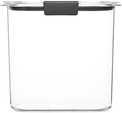 Rubbermaid Brilliance 12-Cup Airtight Food Storage Container,Perfect for Pantry Staples,Clear/Grey,(Pack of 2) - Image 2