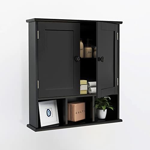 TaoHFE Black Medicine Cabinet Bathroom Over the Toilet Storage Cabinet - Image 3