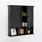 TaoHFE Black Medicine Cabinet Bathroom Over the Toilet Storage Cabinet - Image 3