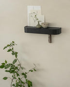 Kazai. Key Holder 'Toke' | Minimalist Key Hook Design from Berlin | Modern Key Holder Wall Mount with Wooden Shelf | Key Rack for Wall as Entryway Organizer | Oak, Black - Image 7