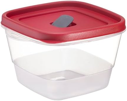 Tribello BPA-Free Plastic Food Storage Set, Red Vented Lids - Microwave, Dishwasher Safe: Perfect for Meal Prep, Leftovers, and Kitchen Organization (3 x 7-Cup) - Image 6