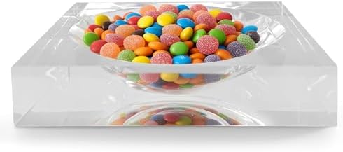 Clear Acrylic Catchall Tray - Decorative Jewelry Dish & Vanity Organizer for Keys, Rings, Earrings | Modern Minimalist Home Decor for Dresser, Nightstand, Entryway - Image 2