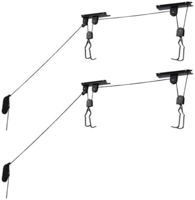 RAD Sportz Bicycle Hoist 2-Pack Quality Garage Storage Bike Lift with 100 lb Capacity Even Works as Ladder Lift Premium Quality by RADSportz