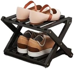YYW Bamboo Shoe Rack, Foldable Vertical Free Standing Shoe Storage Shelf by YYW