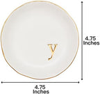 COLLECTIVE HOME Ceramic Jewelry Tray, Trinket Dish, Gifts for Women (Y) - Image 2