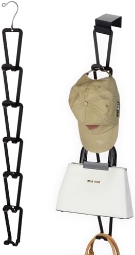 TERRA HOME Purse Hanger Closet Organizer Improved Design Bag Chain Hooks for Wall - Compact, Efficient Storage Solution for Bags, Purses, More as Over the Door, in Your Closett or Wall Mount by TERRAHOME