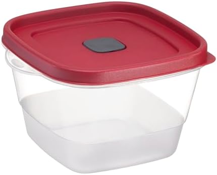 Tribello BPA-Free Plastic Food Storage Set, Red Vented Lids - Microwave, Dishwasher Safe: Perfect for Meal Prep, Leftovers, and Kitchen Organization (3 x 7-Cup) - Image 7