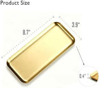Small Gold Tray, 8.7 Inch Stainless Steel Serving Tray - Image 6