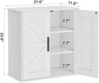 Homleke Bathroom Wall Cabinet, Medicine Cabinet with Adjustable Shelves - Image 3