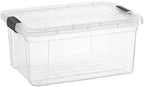 Superio 11 Quart Clear Plastic Storage Boxes with Lids, Stackable Organizer Containers, BPA-Free Storage Bins for Home, Office, School & Dorm, 1 Pack by Superio
