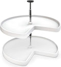 Rev-A-Shelf 28" Kidney Shaped Dual Tier Lazy Susan for Corner Base Cabinets by Rev-A-Shelf