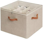 StorageWorks 16-Pair Closet Shoe Organizer with Adjustable Dividers, Taupe by StorageWorks