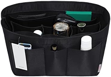 ZTUJO Purse Organizer Insert, Felt Bag Organizer For Handbag Purse Organizer,13 Colors, 6 Size (Large, Silky Black) by ZTUJO