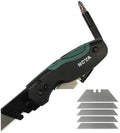Nova Muti-tool Folding Utility Knife with 5 Extra Utility Blades, Quick-Change Blades & Blade Storage, Multifunctional Heavy Duty Box Cutter for DIY & Professionals by NOVA