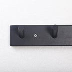 SKOLOO Wall Mounted Coat Rack 38", 10 Hooks, Bamboo, Shaker Style, Black - Image 5
