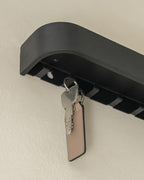Kazai. Key Holder 'Toke' | Minimalist Key Hook Design from Berlin | Modern Key Holder Wall Mount with Wooden Shelf | Key Rack for Wall as Entryway Organizer | Oak, Black - Image 5