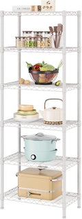 SINGAYE 6 Metal Shelves Wire Shelving Storage Shelf Adjustable Unit Pantry by SINGAYE