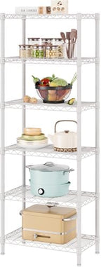 SINGAYE 6 Metal Shelves Wire Shelving Storage Shelf Adjustable Unit Pantry by SINGAYE