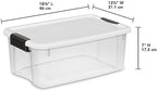 Sterilite Ultra Latch Box with Lids for Home and Office, 18 Quart, 6-Pack - Image 3